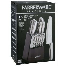 Farberware High-Carbon Stamped Stainless Steel Knife Block Set