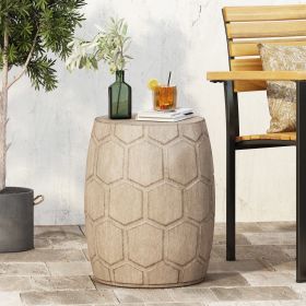 Outdoor LightWeight Concrete Side Table,