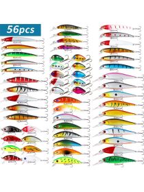 56 PCS Long Cast Lure Hard Bait