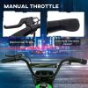 Aosom Electric Dirt Bike with Twist Grip Throttle, 24V 350W Off-Road Electric Motorcycle, Up to 15 MPH with Brake, Music Horn