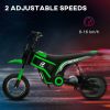 Aosom Electric Dirt Bike with Twist Grip Throttle, 24V 350W Off-Road Electric Motorcycle, Up to 15 MPH with Brake, Music Horn