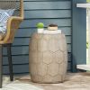 Outdoor LightWeight Concrete Side Table,