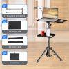 SH Projector Tripod Stand-Laptop Tripod Adjustable Height DJ Mixer Standing Table Outdoor Computer Desk Stand for Stage orStudio