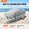 VEVOR Pontoon Boat Cover, 19'-20' Waterproof Trailerable Pontoon Cover, 800D Marine Grade PU Oxford Fabric, with Motor Cover