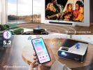 Projector with 5G WiFi and Bluetooth, DBPOWER Native 1080p Movie Projector Built-in Netflix