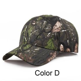 Men's Adjustable Camo Baseball Fitted Cap (Color: Color D)