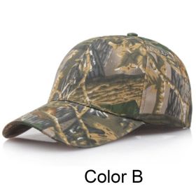 Men's Adjustable Camo Baseball Fitted Cap (Color: Color B)