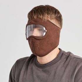 Windproof Face Warm Mask (Color: Coffee)