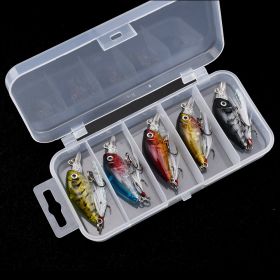 Artificial Hard Crankbait With 3D Eyes For Freshwater And Saltwater (Quantity: 5pcs With Box)