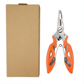 Stainless Steel Lure Pliers (Color: Orange)