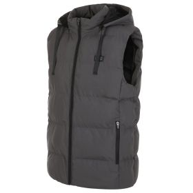 Helios- Paffuto Heated Vest- The Heated Coat (Color: GRAY, size: medium)