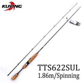 KUYING TETON   Super Ultra Soft Light Baitcasting Casting Spinning Lure Fishing Rod (Color: TTS622SUL)