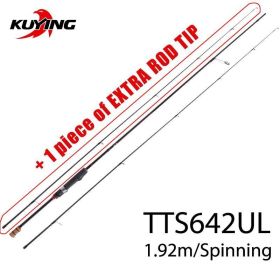 KUYING TETON   Super Ultra Soft Light Baitcasting Casting Spinning Lure Fishing Rod (Color: TTS642UL COMBO)