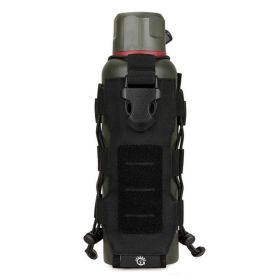 500ML Outdoor Water Bottle Kettle Walkie-talkie Storage Bags Tactical Molle Camping Climbing Hiking Backpack Water Bottle Holder (Color: B)