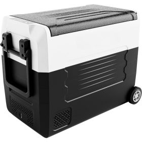 12 Volt 48 Quart Portable Freezer Electric Cooler Car Refrigerator with Dual Zone, Touch Control, Energy Efficient,Free Shipping (Color: 58 Quarts)