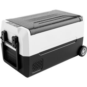 12 Volt 48 Quart Portable Freezer Electric Cooler Car Refrigerator with Dual Zone, Touch Control, Energy Efficient,Free Shipping (Color: 37 Quarts)