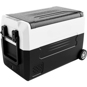 12 Volt 48 Quart Portable Freezer Electric Cooler Car Refrigerator with Dual Zone, Touch Control, Energy Efficient,Free Shipping (Color: 48 Quarts)