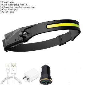 Mini Headlamp LED Forehead Flashlight (Emitting Color: D, Plug Type: UK)