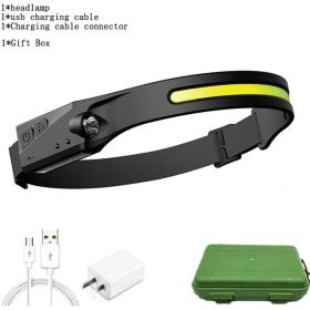 Mini Headlamp LED Forehead Flashlight (Emitting Color: F, Plug Type: us)