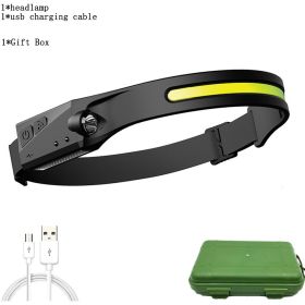 Mini Headlamp LED Forehead Flashlight (Emitting Color: E, Plug Type: UK)