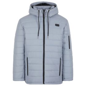 Helios - Puffed Style Heated Coat (Color: Silver Gray- Male, size: small)