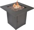 Propane Fire Pit Table, 50,000 BTU Square Fire Table, Fire Pit Propane for Outside Patio