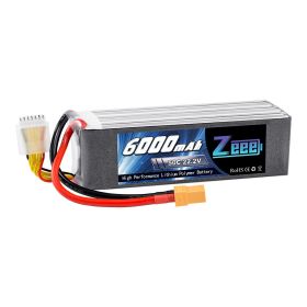 Zeee 6S 6500mAh 7500mAh Lipo FPV Drone Battery 22.2V 100C 6000 with XT60 Plug Softcase for RC Helicopter Airplane RC Model Parts (Color: 6S 50C 6000 XT90)