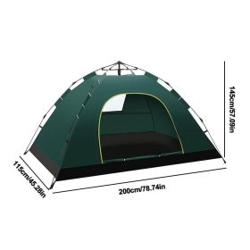 One-touch Tent 1-2 Person Travel Family Sun Shelter Portable Automatic Fishing Tent Outdoor Picnic Hiking Camping Tent (Color: Green)