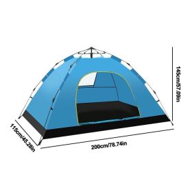 One-touch Tent 1-2 Person Travel Family Sun Shelter Portable Automatic Fishing Tent Outdoor Picnic Hiking Camping Tent (Color: Blue)