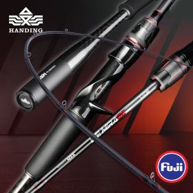 HANDING Magic Shadow Long Cast Lure Fishing Rod Full Carbon Monocoque Handle Fishing Rod MF Action 2.59M Fishing Rod Spinning (length: Casting-2.44m M)