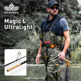 HANDING 78g Magic L Micro BFS Fishing Rod Carbon Fishing Rod Lure Weight 1-8g FUJI¬Æ O+A Guide Rings UL/L Casting Rod for Trout (length: Casting-1.68m-L)