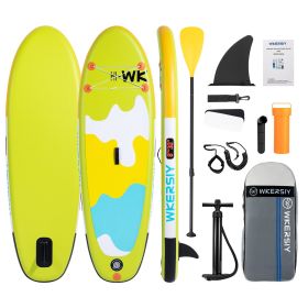 Kids inflatable paddle board (Color: Green)