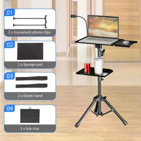 145cm Projector Tripod Stand Laptop Table (Color: 125cm Without Wheel)