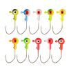 Round Painted Ball Head Jig Hooks