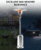 Delta X3 Outdoor Heater, Propane Heater, Outdoor Propane Patio Heater with Wheels, 47,000 BTU Outdoor Patio Heater for Home and Commercial