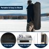 Portable 2 Person Ice Shanty with Insulated Cotton Padded Walls