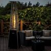 Delta X5 Pyramid Patio Heater, 40,000BTU Outdoor Patio Heater, Quartz Glass Tube Propane Heaters for Patio with Wheels, Triple Protection System