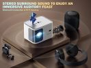 5G WiFi Mini Bluetooth Projector 4K Support, 300 ANSI HD 1080P Portable Video Projector, ¬±40¬∞ Vertical Keystone|Zoom|Timer