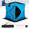 Portable 2 Person Ice Shanty with Insulated Cotton Padded Walls