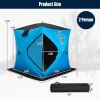 Portable 2 Person Ice Shanty with Insulated Cotton Padded Walls